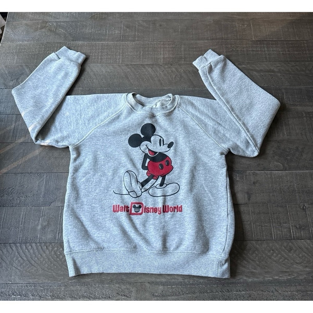 Disney Mickey "Walt Disney World" Gray Sweatshirt Size 11/12